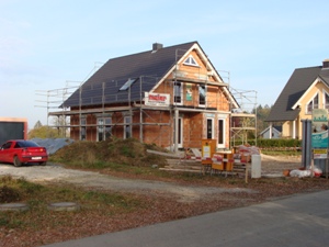 26. Oktober 2008: Die Baustelle ist fr die beginnenden Innenarbeiten in der nchsten Woche bereit.